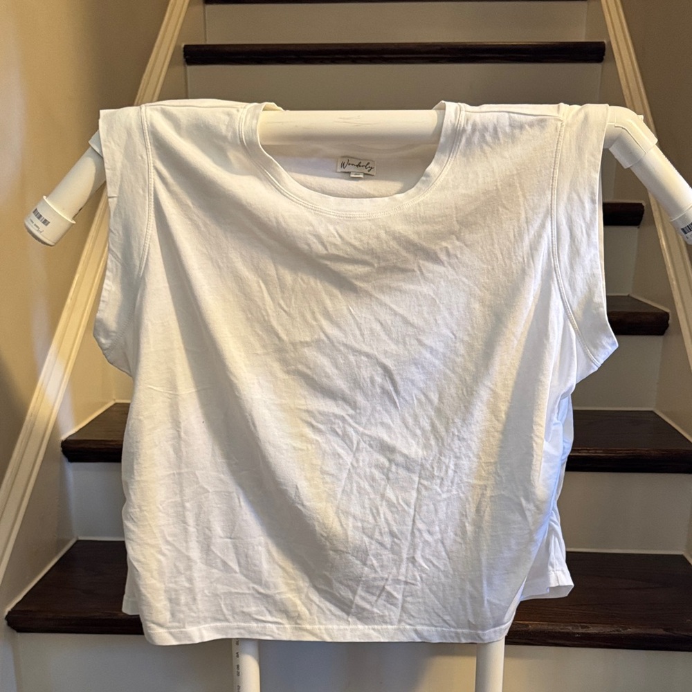 Wonderly Classic White Muscle Tee